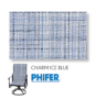 Charm Ice Blue Replacement Sling Fabric for patio sling chairs