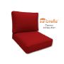 Sunbrella Canvas Jockey Red Outdoor Patio Furniture Replacement Cushions Made By Cascadia Outdoor Cushions