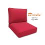 Sunbrella Canvas Logo Red Outdoor Patio Furniture Replacement Cushions Made By Cascadia Outdoor Cushions