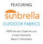 Sunbrella Outdoor Fabrics for Patio Furniture Cushions by Cascadia Outdoor Cushions