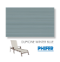 Dupione Winter Blue Chaise Lounge Replacement Slings