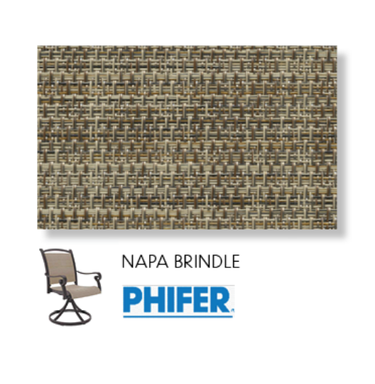 Napa Brindle Two Piece Patio Chair Replacement Sling Fabric