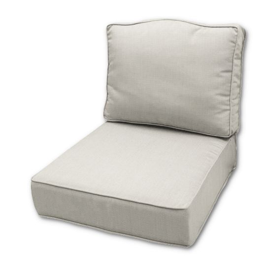 Canvas Aruba Outdoor Patio Furniture Replacement Cushions in Sunbrella Fabrics Made by Cascadia Outdoor Cushions