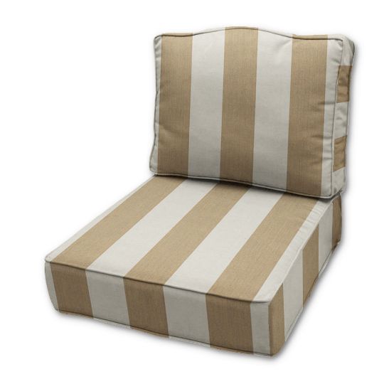 Maxim Heather Beige Patio Chair Replacement Cushions Made By Cascadia Outdoor Cushions