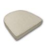 Cushion for wicker patio chairs, contoured or rounded at the back, Designed specifically for outdoor wicker patio chairs.