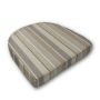 Cushion for wicker patio chairs, contoured or rounded at the back, Designed specifically for outdoor wicker patio chairs.