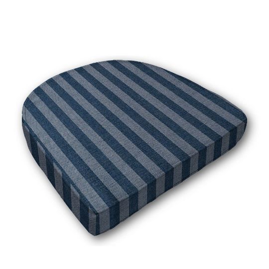 Cushion for wicker patio chairs, contoured or rounded at the back, Designed specifically for outdoor wicker patio chairs.