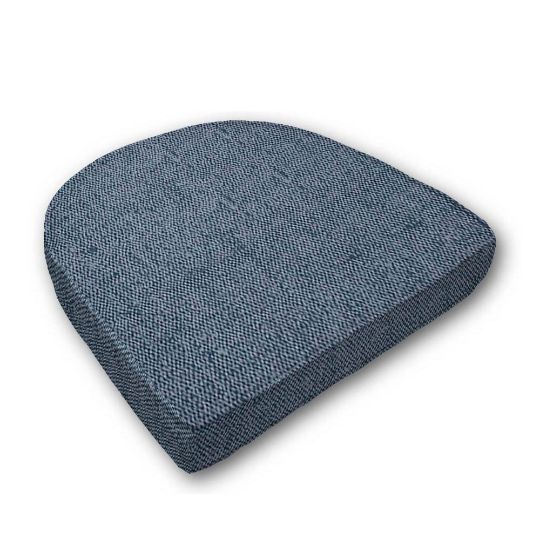 Cushion for wicker patio chairs, contoured or rounded at the back, Designed specifically for outdoor wicker patio chairs.