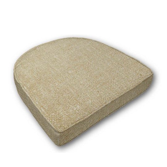 Cushion for wicker patio chairs, contoured or rounded at the back, Designed specifically for outdoor wicker patio chairs.