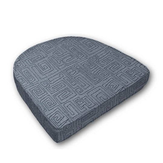 Wicker Patio Chair Cushions with a rounded back Boxed Double Piped Patio Dining Chair Seat Pad or Seat Cushion from Cascadia Outdoor Cushions