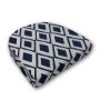 Wicker Patio Chair Cushions with a rounded back Boxed Double Piped Patio Dining Chair Seat Pad or Seat Cushion from Cascadia Outdoor Cushions