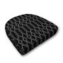 Wicker Patio Chair Cushions with a rounded back Boxed Double Piped Patio Dining Chair Seat Pad or Seat Cushion from Cascadia Outdoor Cushions