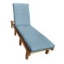 Sunbrella Canvas Air Blue Chaise Lounge Cushion