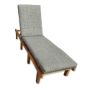 Sunbrella Canvas Granite Chaise Lounge Cushion 