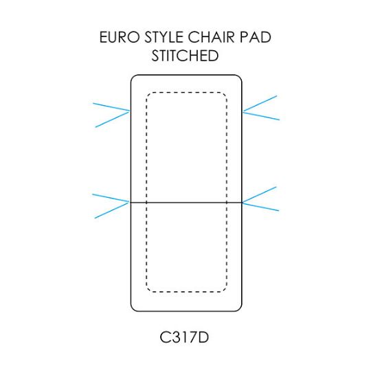 Picture of Euro Style Chair Pad Stitched