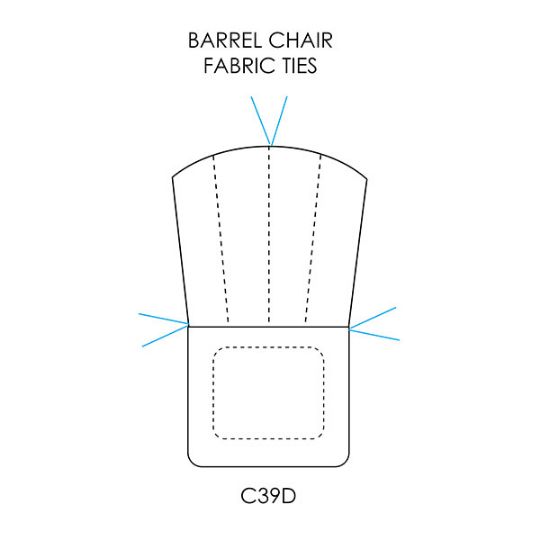 Picture of Barrel Chair Fabric Ties