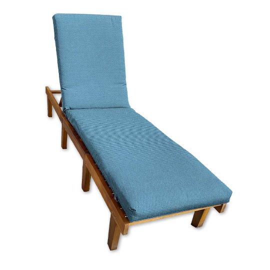 Sunbrella Canvas Sky Blue Chaise Lounge Cushions