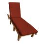 Sunbrella Canvas Terracotta Chaise Lounge Cushion