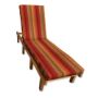 Sunbrella Astoria Sunset Chaise Lounge Cushion with Fabric ties