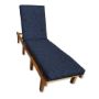 Sunbrella Spectrum Indigo Chaise Lounge Cushion with Fabric ties