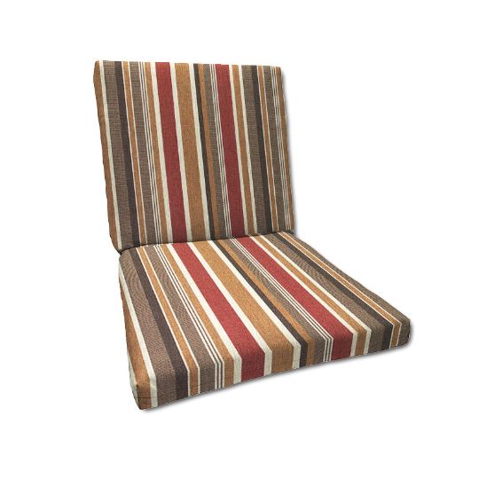 Sunbrella Brannon Redwood Outdoor Chair Patio Cushions for Patio Chairs