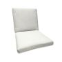 Sunbrella Canvas White Universal Outdoor Patio Chair Cushions in 6 sizes