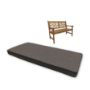 Sunbrella Canvas Coal Custom Outdoor Bench Cushion