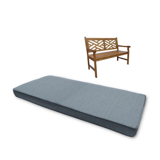 Sunbrella Canvas Haze Custom Outdoor Bench Cushions