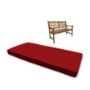 Sunbrella Canvas Jockey Red Custom Outdoor Bench Cushions