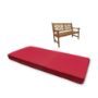 Sunbrella Canvas Logo Red Custom Outdoor Bench Cushions