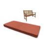 Sunbrella Canvas Persimmon Outdoor Bench Cushion