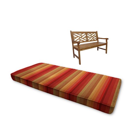 Sunbrella Astoria Sunset Outdoor Bench Cushion