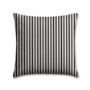 Basic Stripe Black Outdoor Pillow