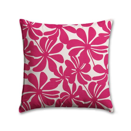 Twirley Jazz Pink Premier Prints Outdoor Pillow