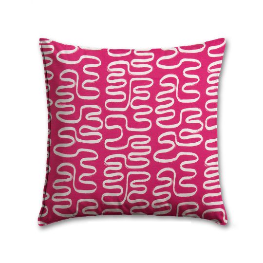 Twist Jazz Pink Premier Prints Outdoor Pillow