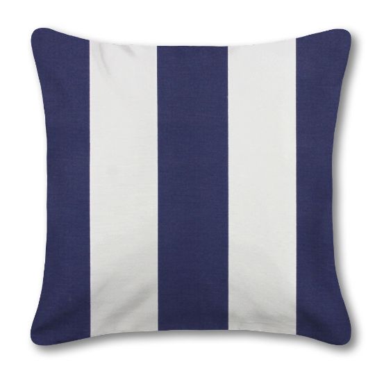 Richloom Solarium Cabana Navy Outdoor Pillow