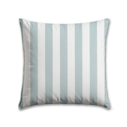 Stripe Belmont Blue Premier Prints Outdoor Pillow.