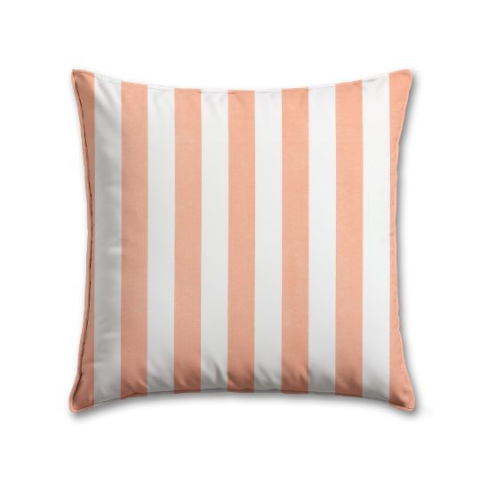 Stripe Coral Premier Prints Outdoor Pillow