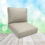 Sunbrella Action Ash Patio Chair Replacement Cushions