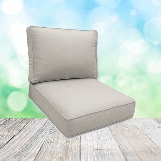 Sunbrella Canvas Cloud Patio Chair Replacement Cushions