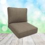 Sunbrella Canvas Flint Patio Chair Replacement Cushions