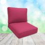 Sunbrella Canvas Hot Pink Patio Chair Replacement Cushions