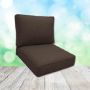 Sunbrella Canvas Java Patio Chair Replacement Cushions