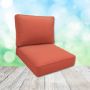 Sunbrella Canvas Melon Patio Chair Replacement Cushions