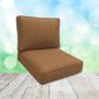 Sunbrella Canvas Teak Patio Chair Replacement Cushions