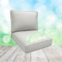 Sunbrella Canvas Wheat Patio Chair Replacement Cushions