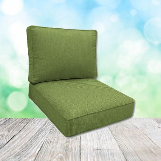 Sunbrella Spectrum Cilantro  Patio Chair Replacement Cushions