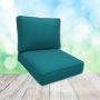 Sunbrella Spectrum Peacock Patio Chair Replacement Cushions