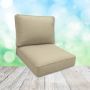 Sunbrella Spectrum Sand Patio Chair Replacement Cushions