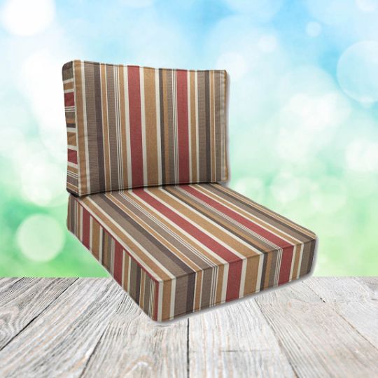 Sunbrella Brannon Redwood Patio Chair Replacement Cushions